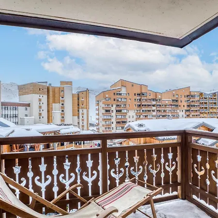Апартаменты Charming 6-person Flat - Heart Of Val Thorens, 3 Vallees Area Валь-Торанс